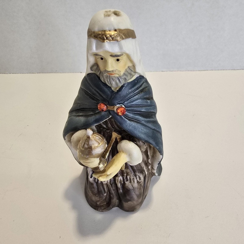 Nativity Set Porcelain Wiseman Figure Replacement Part Vintage - Picture 7 of 9